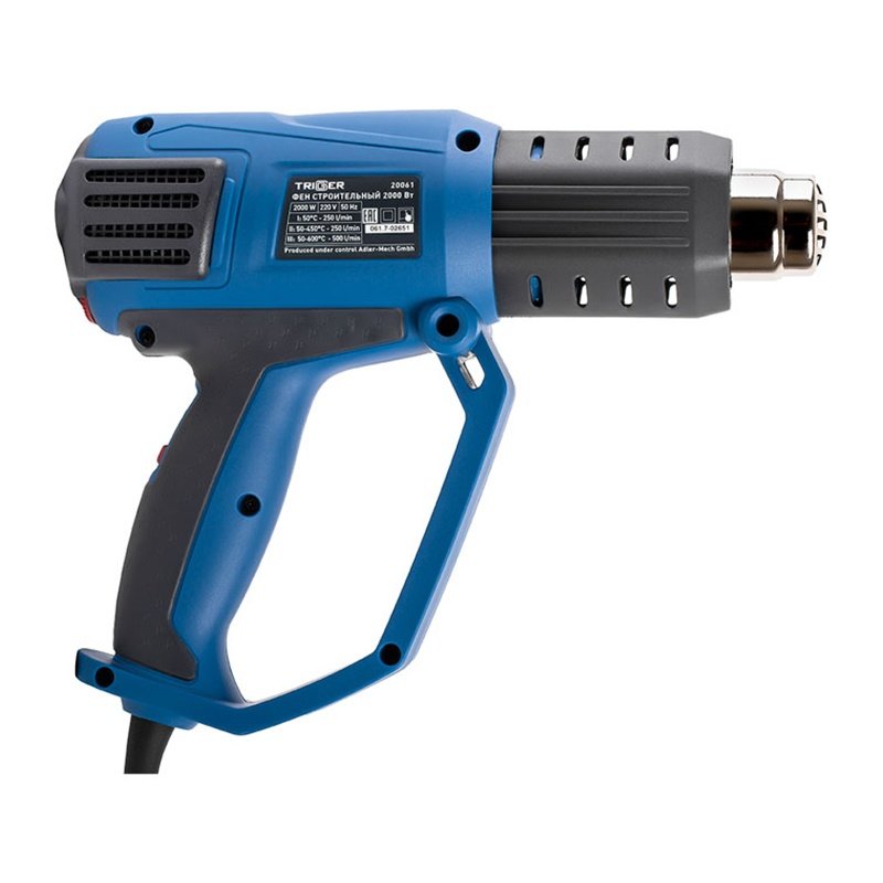 Фен Trigger 20061, 4 насадки, 50-600°, 2000 Вт Фен Trigger 20061, 4 насадки, 50-600°, 2000 Вт