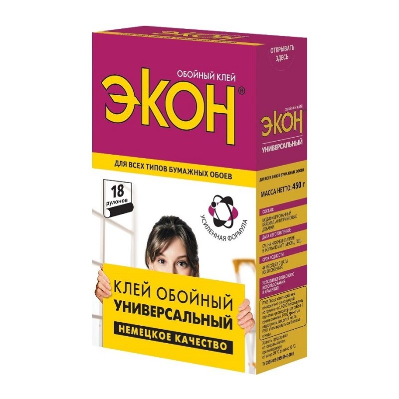 Клей для обоев Экон Универсальный (450 г) Клей для обоев Экон Универсальный (450 г)