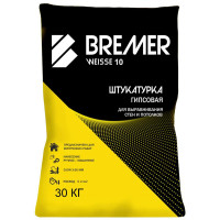 Штукатурка гипсовая с перлитом BREMER WEISSE 10, 30 кг