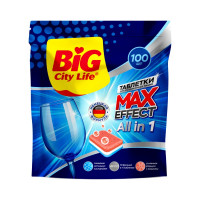 Таблетки для посудомоечных машин Big City Ultra All in 1 (100 шт.) Таблетки для посудомоечных машин Big City Ultra All in 1 (100 шт.)