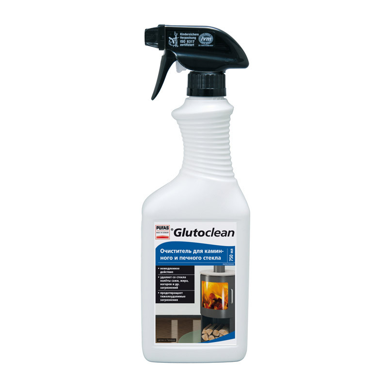 Очиститель для каминного и печного стекла PUFAS Glutoclean №369 (0,75 л) Очиститель для каминного и печного стекла PUFAS Glutoclean №369 (0,75 л)