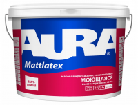 Краска моющаяся Aura Interior Mattlatex база А белая 9 л Краска моющаяся Aura Interior Mattlatex база А белая 9 л