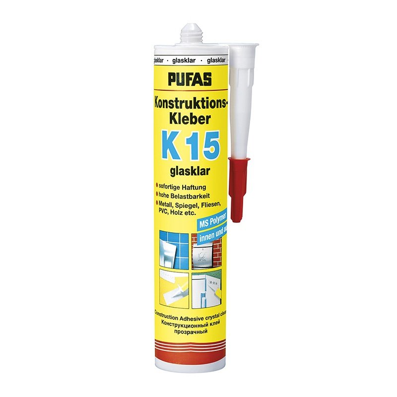 Клей конструкционный Pufas К15 прозрачный (0,29 л)