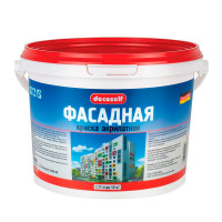 Краска фасадная Pufas Decoself основа A белая мороз. (2,7 кг)