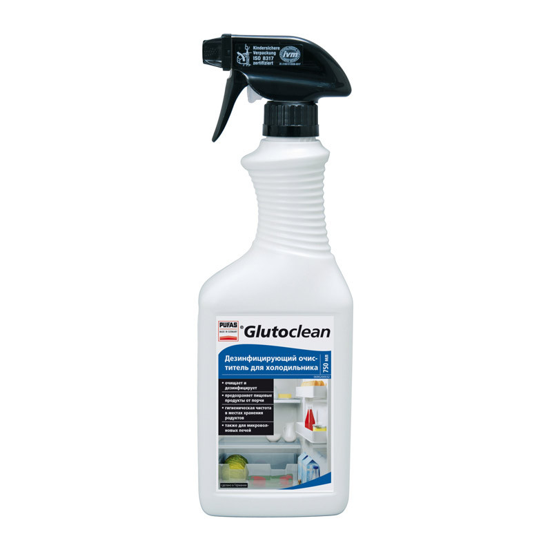 Очиститель дезинфицирующий для холодильника PUFAS Glutoclean №392 (0,75 л) Очиститель дезинфицирующий для холодильника PUFAS Glutoclean №392 (0,75 л)