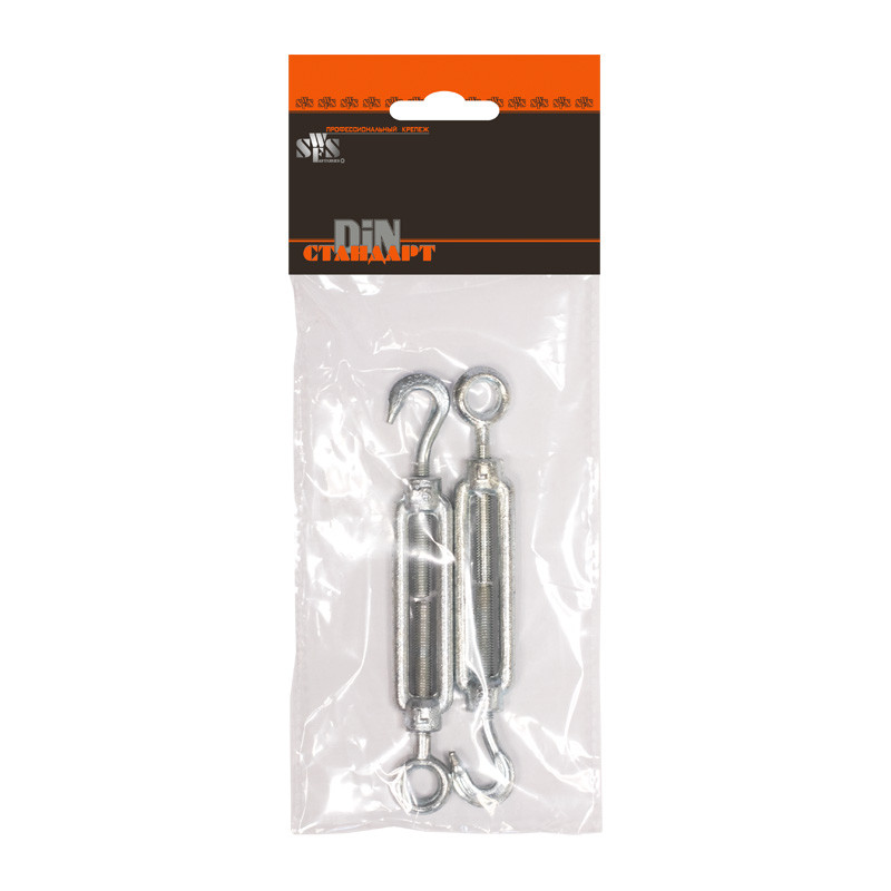 Талреп (крюк-кольцо) SWFS DIN1480 М6 (2 шт) пакетик Талреп (крюк-кольцо) SWFS DIN1480 М6 (2 шт) пакетик