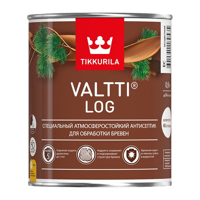 Антисептик Tikkurila Valtti Log рябина (0,9л)