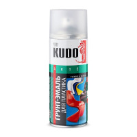 Грунт-эмаль аэрозольная для пластика Kudo KU-6003 белая (0,52 л)