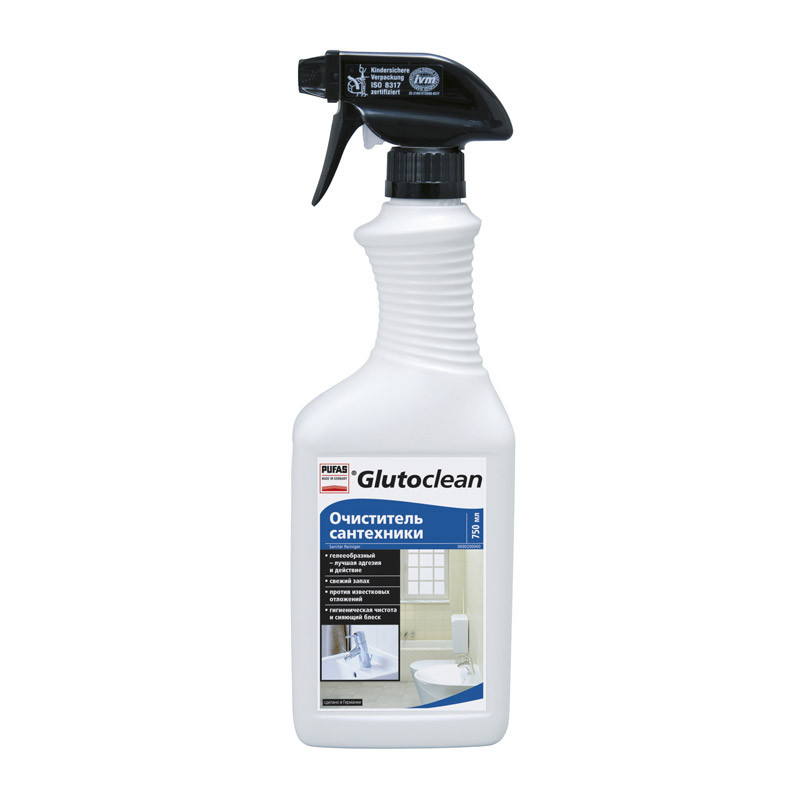 Очиститель для сантехники PUFAS Glutoclean №373 гелееобразный (0,75 л) Очиститель для сантехники PUFAS Glutoclean №373 гелееобразный (0,75 л)