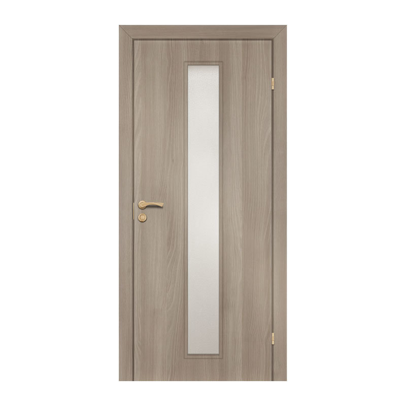 Полотно дверное Olovi, со стеклом, дуб гавана, б/п, с/ф (L2 700х2000х35 мм)