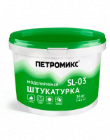 Штукатурка моделируемая Петромикс SL-03, 16 кг фр: 1мм/1,5мм/2мм Штукатурка моделируемая Петромикс SL-03, 16 кг фр: 1мм/1,5мм/2мм