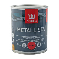 Краска по ржавчине Tikkurila Metallista C глянцевая (0,8 л) Краска по ржавчине Tikkurila Metallista C глянцевая (0,8 л)